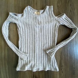 Hollister Ribbed Open Shoulder L/S